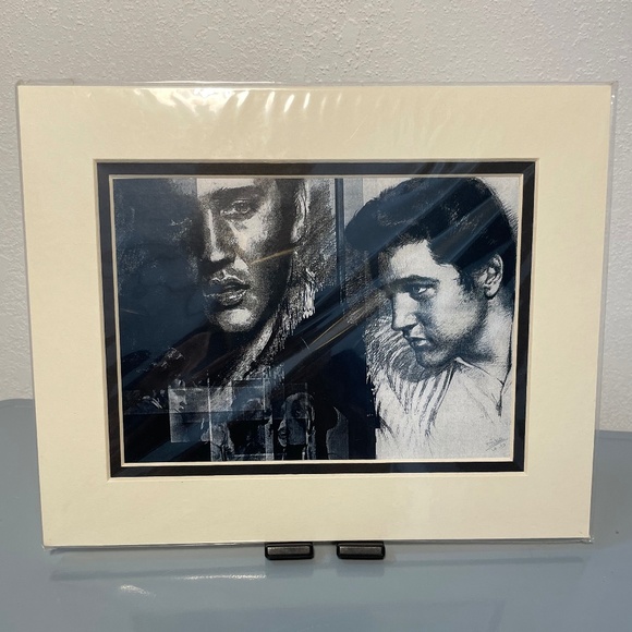 ELVIS in Charcoal  by Haiyan Reproduction Print - Picture 1 of 2